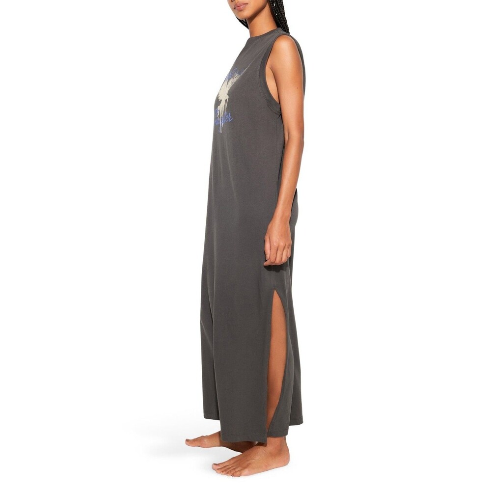 Spiritual Gangster Gray Pegasus Mulholland Sleeveless Cotton Maxi Dress - XL - Picture 4 of 14